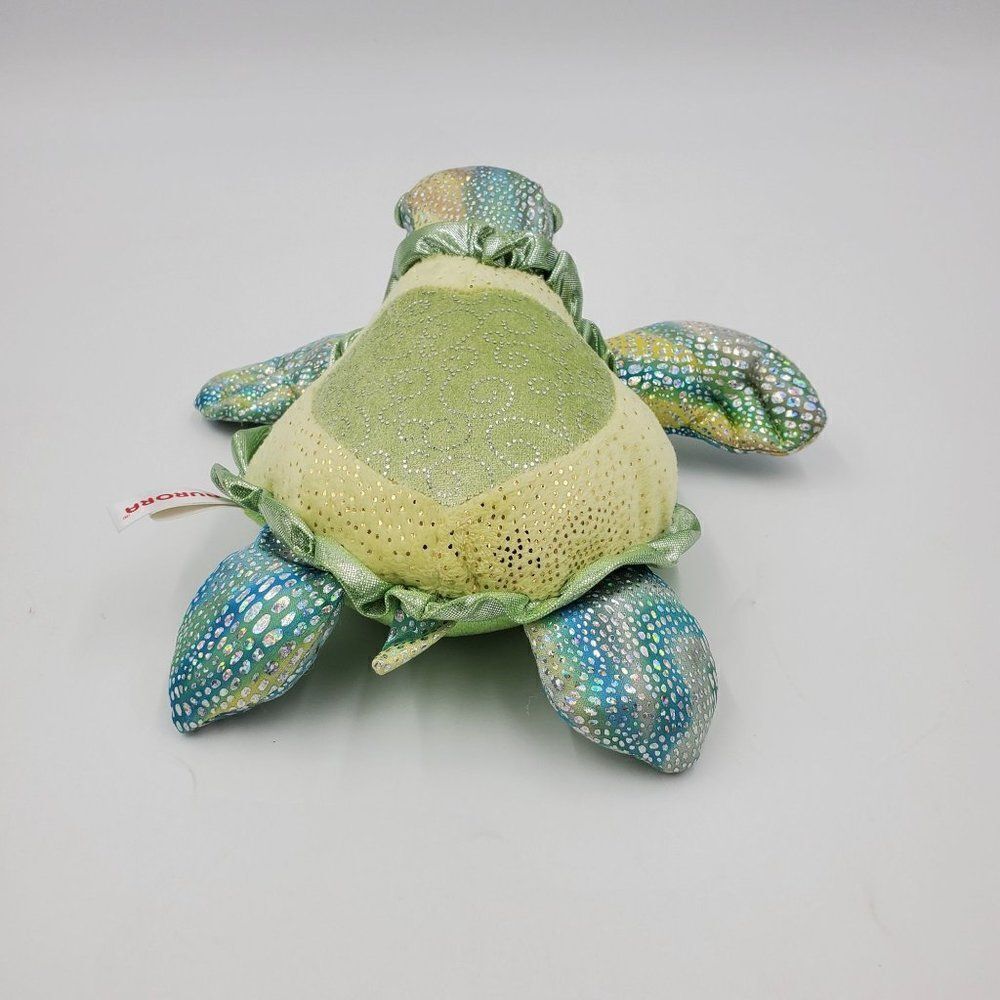 Aurora Plush Sea Turtle Sparkly Tamara Stuffed Animal 10" - Picture 5 of 7